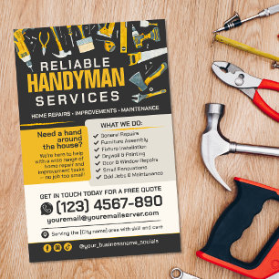 Klusjesman Diensten - Huisreparatie & Onderhoud Flyer