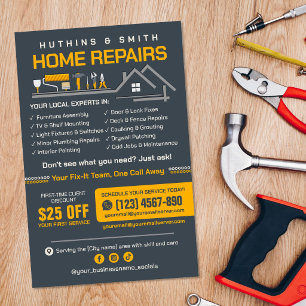 Klusjesman Flyer - Huisreparatie & Onderhoud
