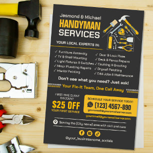 Klusjesman Flyer - Huisreparatie & Onderhoud