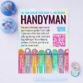 Klusjesman Tuin Service  Flyer (Enkel)