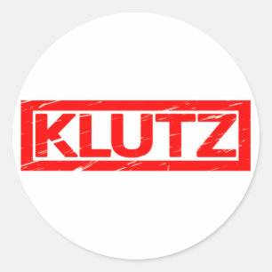 Klutz Stamp Ronde Sticker