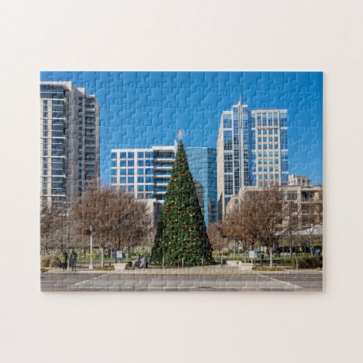Klyde Warren Dallas Kerstmis Legpuzzel (Horizontaal)