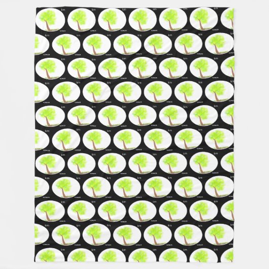 km-boomschildering 3D-deken Fleece Deken (Voorkant)