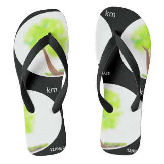 km tree painting flip flops