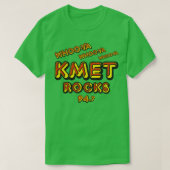 KMET Rocks Retro-radiostation van Los Angeles T-shirt (Design voorkant)