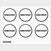 KMGTPEZY RONDE STICKER (Vel)