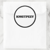 KMGTPEZY RONDE STICKER (Tas)