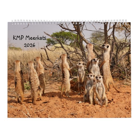 KMP Meerkats 2026 Calendar Kalender (Hoes)