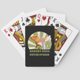 Knaagdier Broers Nooit Stress Capybara Pokerkaarten