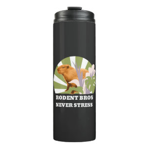 Knaagdier Broers Nooit Stress Grappige Capybara Thermosbeker