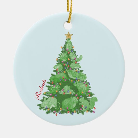Knaagdier Christmas Tree Ornament (Voorkant)