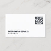 Knaagdier Pest Exterminator QR Visitekaartje (Achterkant)