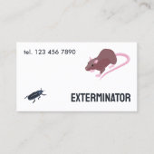 Knaagdier Pest Exterminator QR Visitekaartje (Voorkant)
