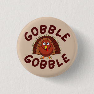 Knabbel Knabbel Thanksgiving Ronde Button 3,2 Cm