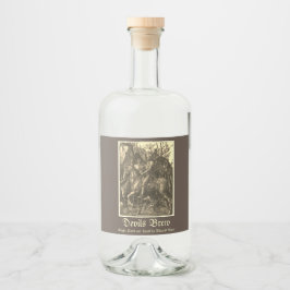 KNACHT, DOOD EN DEVIL LIKEURFLES ETIKET