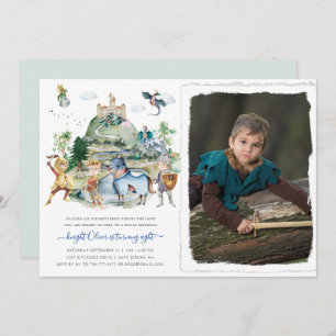 Knachten en Dragons   Koninklijke Medieval Birthda Kaart