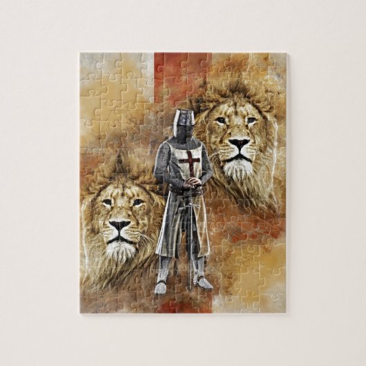 Knachten Templar 001 Legpuzzel (Verticaal)