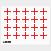 Knachten Templar Cross Ronde Sticker (Vel)