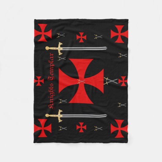 Knachten templar Fleece Blanket (Voorkant)