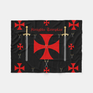 Knachten templar Fleece Blanket Deken
