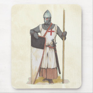 Knachten Templar Medieval Warrior Muismat