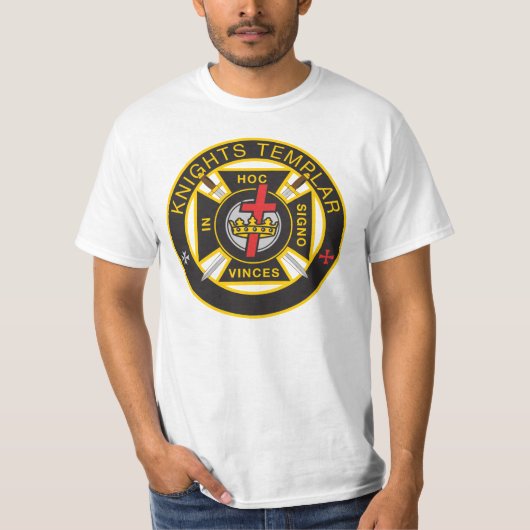 Knachten Templar Militaire Commandery T-Shirt (Voorkant)