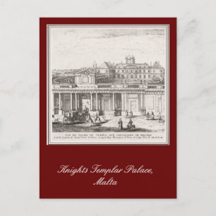 Knachten Templar Palace, Malta Briefkaart