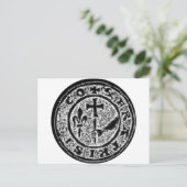 Knachten Templar Seal #2 Briefkaart (Staand voorkant)