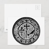 Knachten Templar Seal #2 Briefkaart (Voorkant / Achterkant)