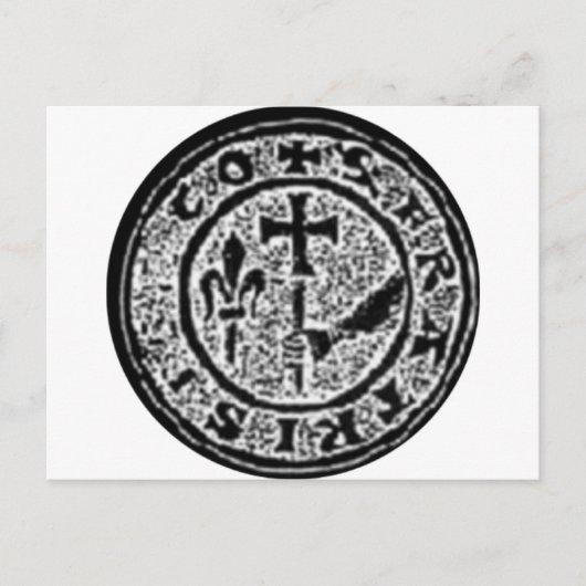 Knachten Templar Seal #2 Briefkaart (Voorkant)