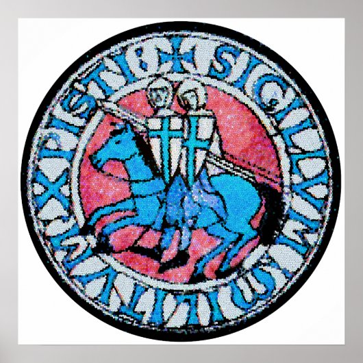 Knachten Templar Seal Poster (Voorkant)