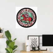 Knachten Templar Seal Poster (Thuiskantoor)