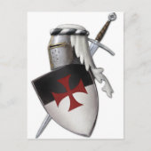 Knachten Templar shield Briefkaart (Voorkant)