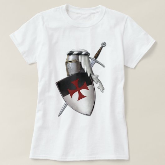 Knachten Templar shield T-shirt (Design voorkant)
