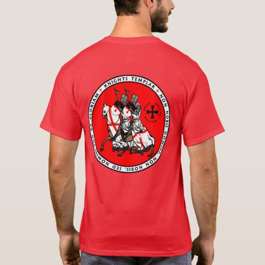 Knachten Templar Two Knight Seal Shirt V1 (Achterkant)
