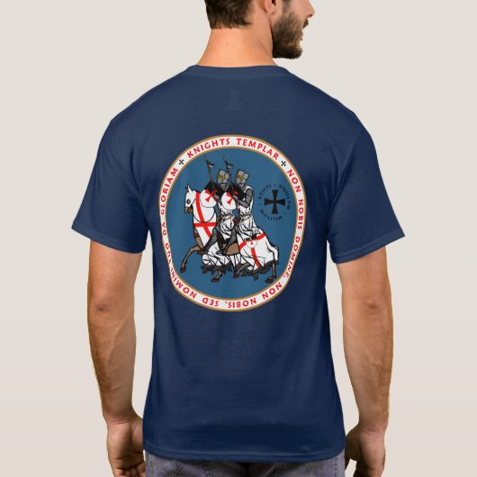 Knachten Templar Two Knight Seal Shirt V2 (Achterkant)