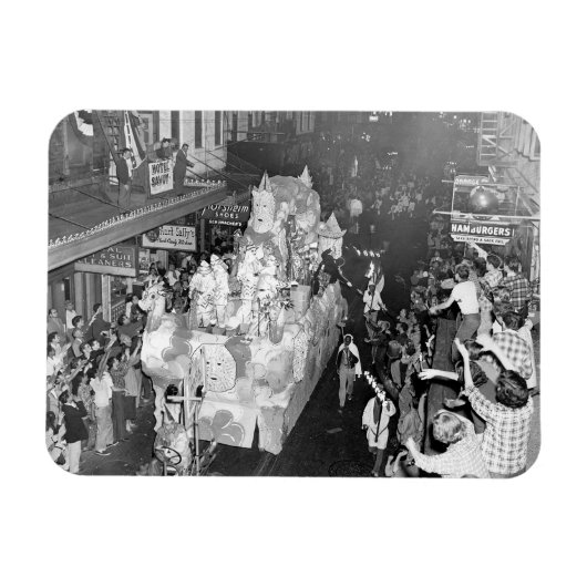 Knachten van Babylon New Orleans Mardigras 1955 Magneet (Horizontaal)