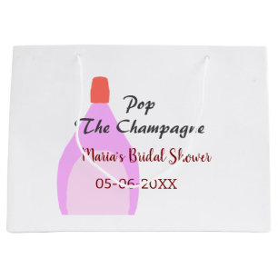 Knal de Champagnetrousse roze bruidsdouche voeg na Groot Cadeauzakje