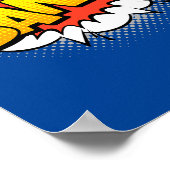Knal! Explosieve Pop Art Comic Impact Poster (Hoek)