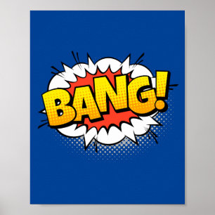 Knal! Explosieve Pop Art Comic Impact Poster