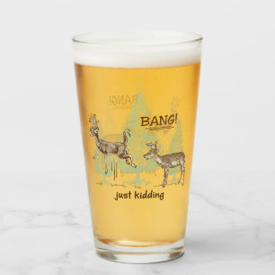 Knal! Grapje! Grappig jachtbier Glas