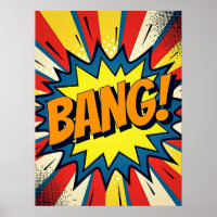 KNAL! Modern Pop Art Comic Style Poster