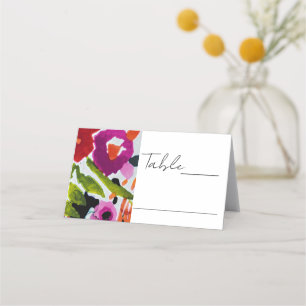 Knal van vette kleur Inkt waterverf bloemen bruilo