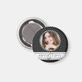 Knap bij 50 Polka Dot Photo Keepsake Magneet (Voorkant / Achterkant)