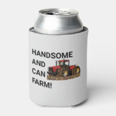 Knap en Can Boerderij Tractor Equipment Funny Blikjeskoeler (Blikje Voorkant)