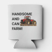 Knap en Can Boerderij Tractor Equipment Funny Blikjeskoeler (Achterkant)