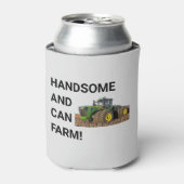 Knap en Can Boerderij Tractor Equipment Funny Blikjeskoeler (Blikje Voorkant)
