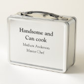 Knap en kan koken en naam toevoegen master chef da (Achterkant)