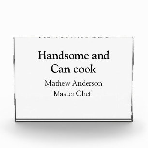 Knap en kan koken en naam toevoegen master chef da fotoblokken