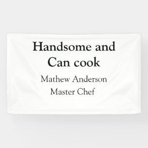Knap en kan koken en naam toevoegen master chef da spandoek
